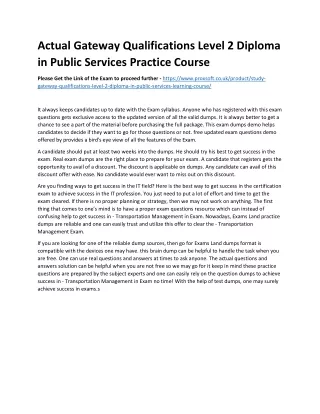 actual gateway qualifications level 2 diploma