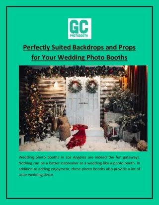 Perfectly Suited Backdrops and Props for Your Wedding Photo Booths