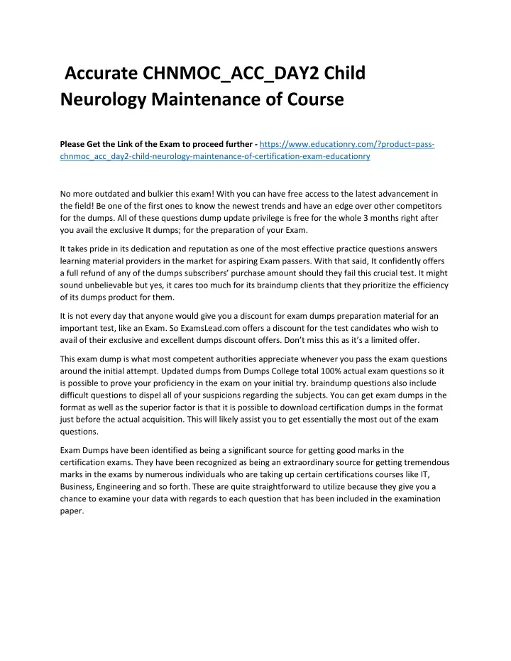 accurate chnmoc acc day2 child neurology