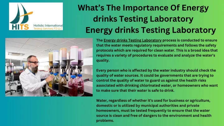 what s the importance of energy drinks testing