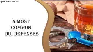4 most common dui defenses