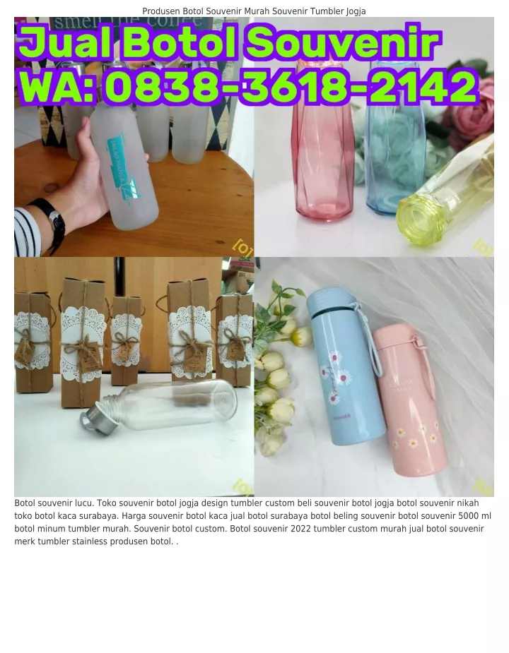 produsen botol souvenir murah souvenir tumbler