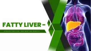 Fatty Liver - Ayurvedic medicine, Treatment and Remedies
