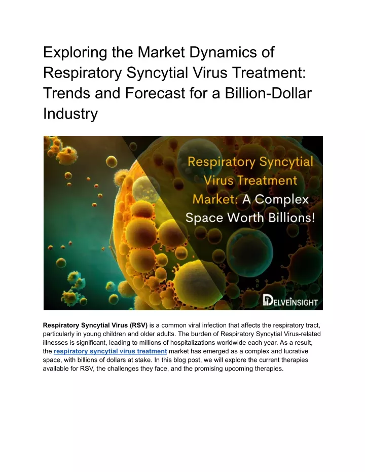 exploring the market dynamics of respiratory