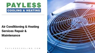 Air Conditioning & Heating Services Repair & Maintenance