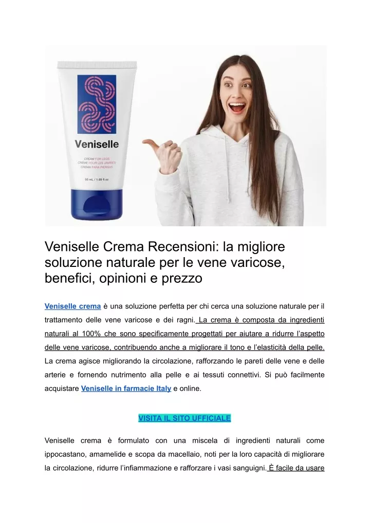 veniselle crema recensioni la migliore soluzione