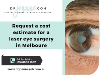 Request a cost estimate for a laser eye surgery in Melboure