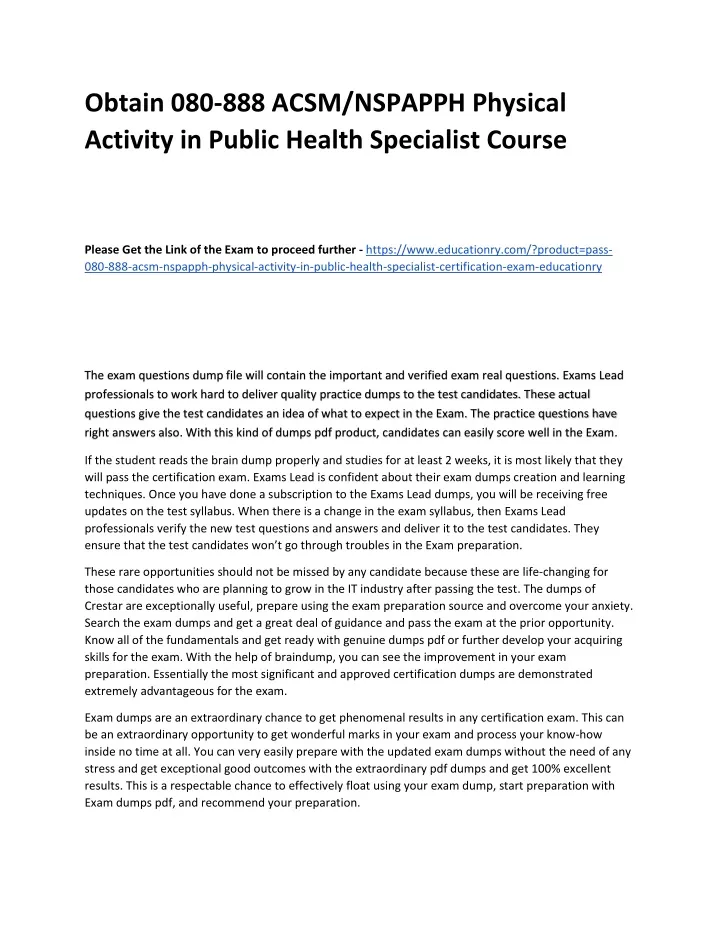 obtain 080 888 acsm nspapph physical activity