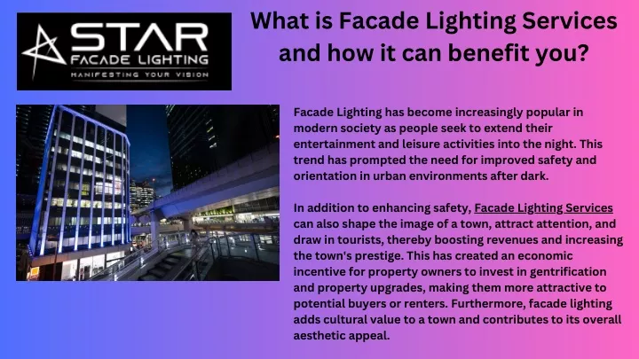 what is facade lighting services