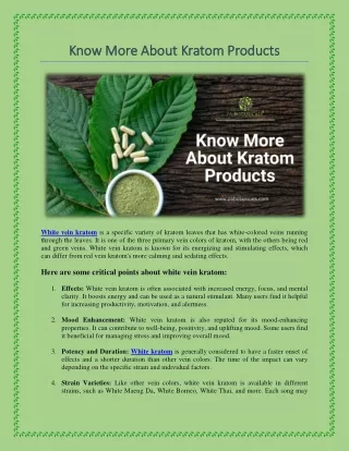 know more a know more about