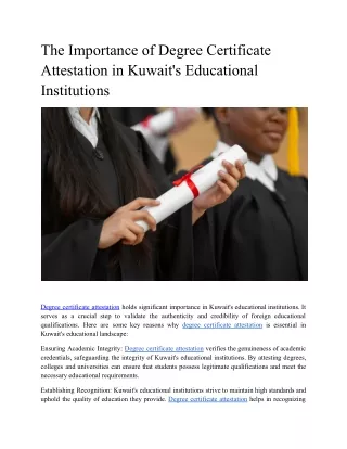 The Importance of Degree Certificate Attestation in Kuwait.docx_removed