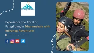 Experience the Thrill of Paragliding in Dharamshala with Indrunag Adventures