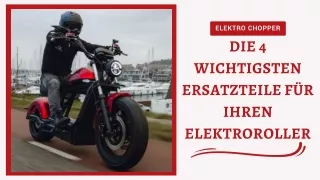 Die 4 wichtigsten Ersatzteile für Ihren Elektroroller