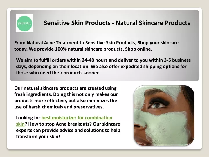 sensitive skin products natural skincare products