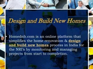 Design and Build New Homes