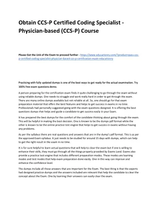 obtain ccs p certified coding specialist
