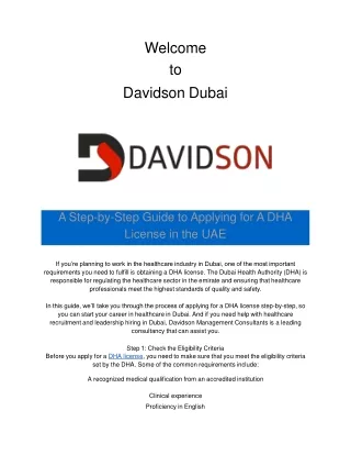 w elcom e to davidson dubai