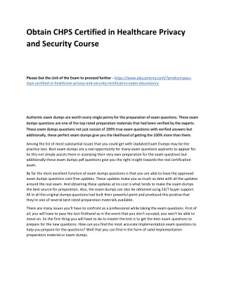 obtain chps certified in healthcare privacy