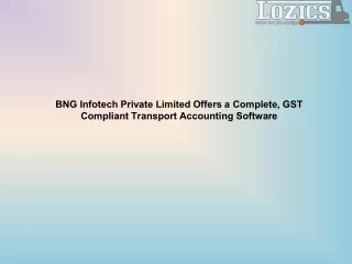 bng infotech private limited offers a complete