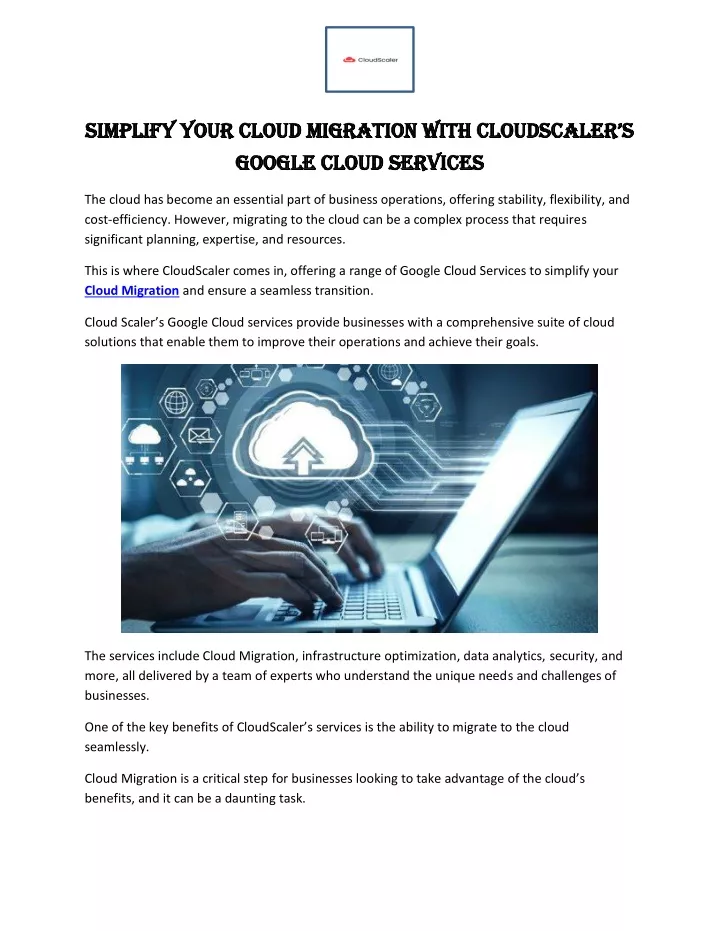 simplify your cloud migration with cloudscaler