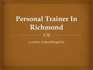 Personal Trainer In Richmond