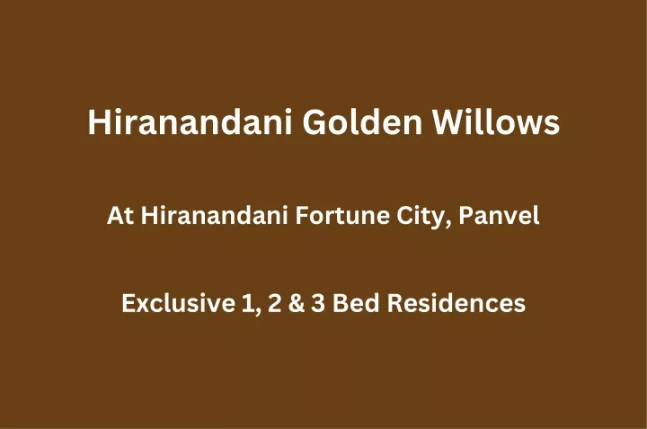 hiranandani golden willows