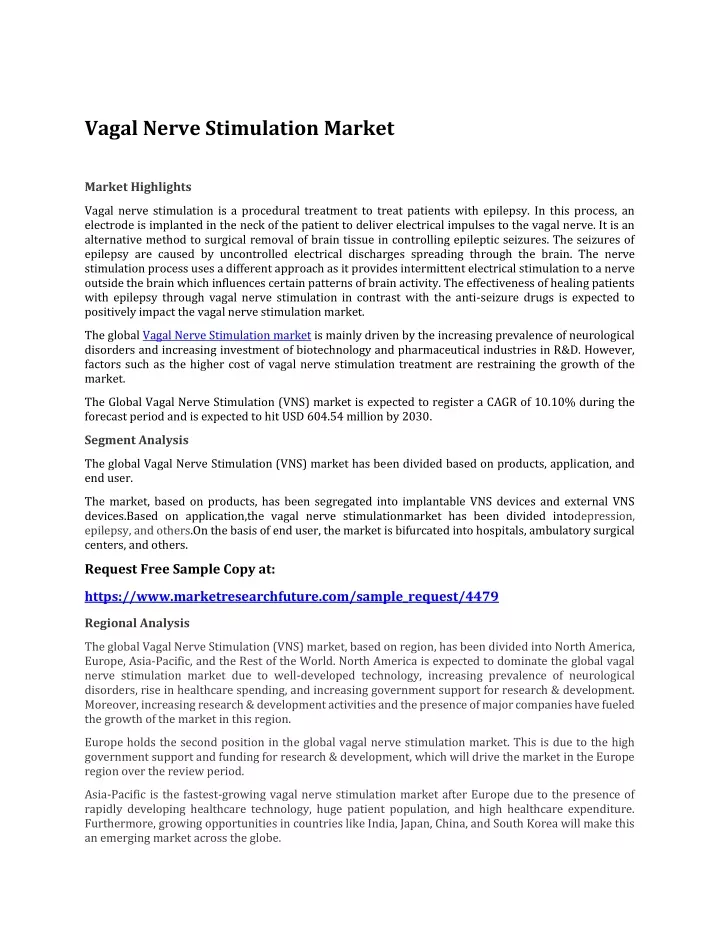 vagal nerve stimulation market