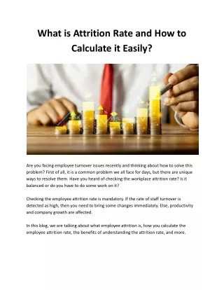 What is Attrition Rate and How to Calculate it Easily