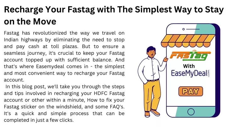 recharge your fastag with the simplest