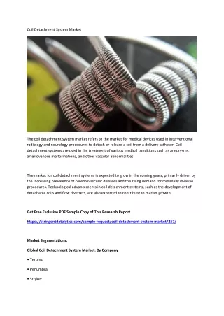 coil detachment system market