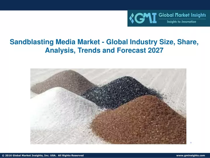sandblasting media market global industry size