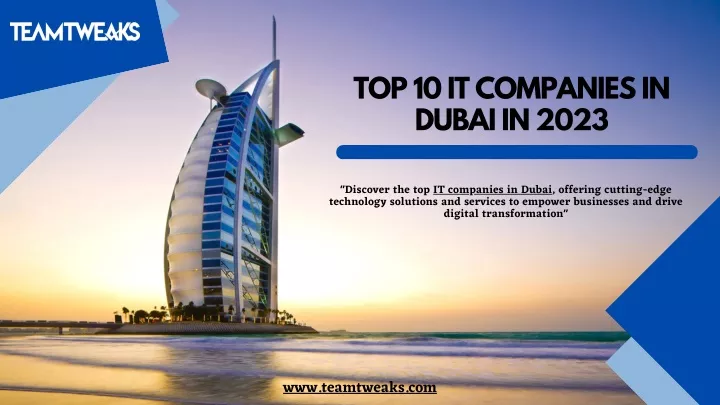Top 10 It Companies In Dubai In 2023 N 