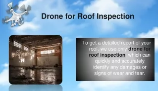 Drone for Roof Inspection