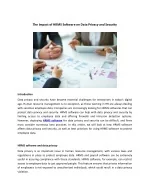 Opportune HR _The Impact of HRMS Software on Data Privacy and Security - slide 1