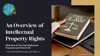 An Overview of Intellectual Property Rights With One of The Top Intellectual Property Law Firms In US