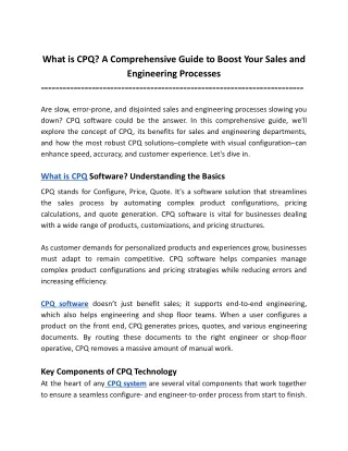 What is CPQ _ A Comprehensive Guide to Boost Your Sales and Engineering Processes.docx