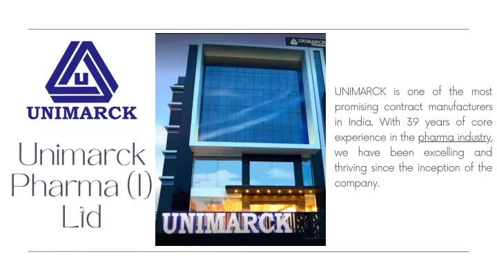 unimarck is one of the most promising contract