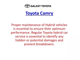 Toyota Camry ppt2