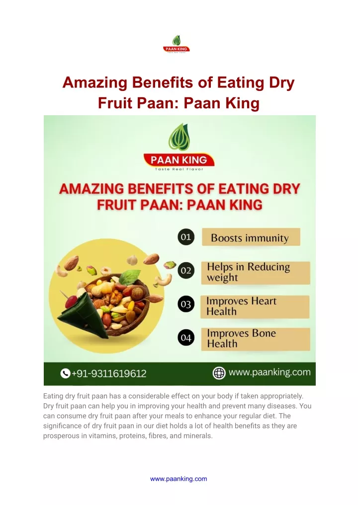 amazing benefits of eating dry fruit paan paan