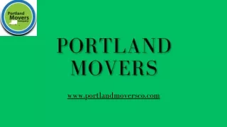 Reliable Residential Moving Services in Portland