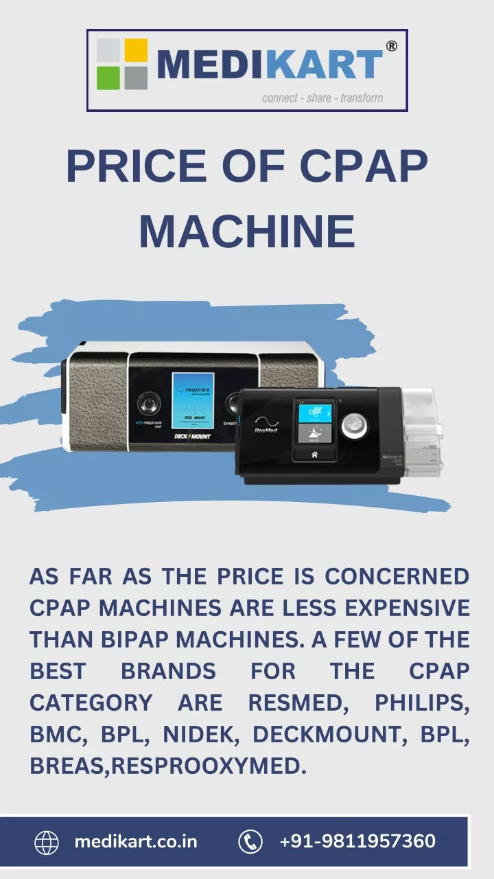 price of cpap machine