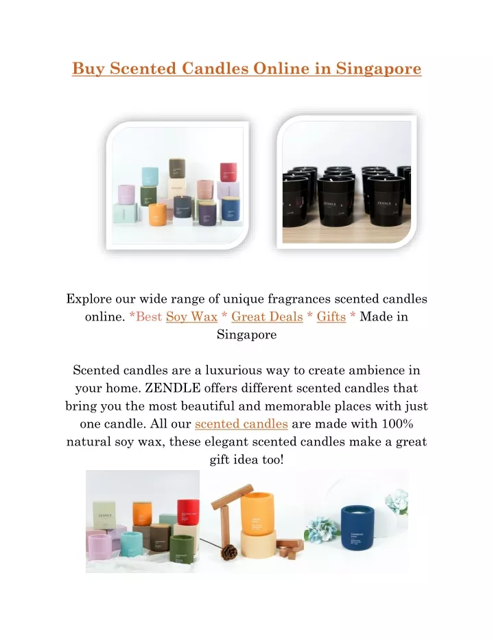 buy scented candles online in singapore