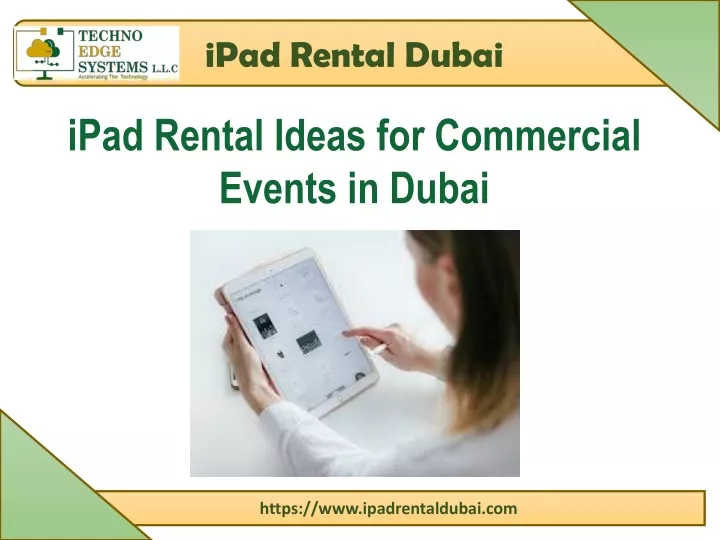 ipad rental dubai