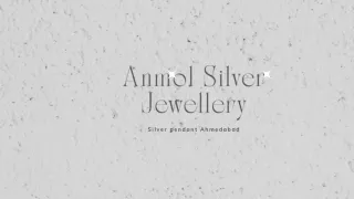 Silver Pendant Ahmedabad.