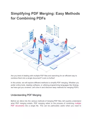 Simplifying PDF Merging_ Easy Methods for Combining PDFs