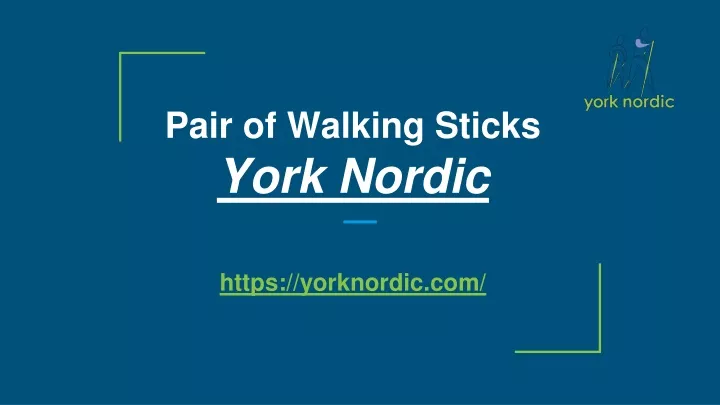 pair of walking sticks york nordic