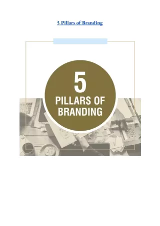 5 pillars of branding