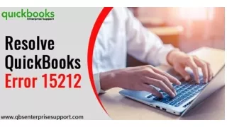 Fix QuickBooks Error 15212 When Update QuickBooks Payroll