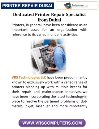 printer repair dubai