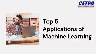 top 5 applications of machine learning